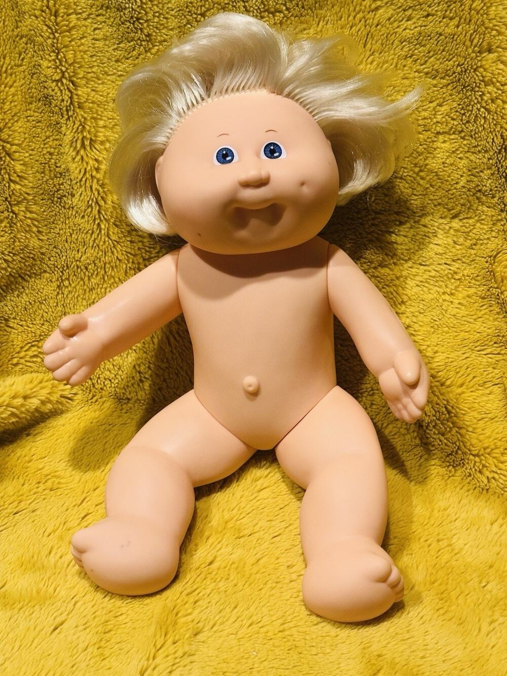 1982 Cabbage Patch Kids Splashin’ Kids HM20 Girl Bath Doll Blonde W Blue Eyes